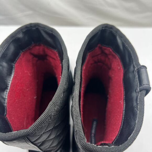 Tommy Hilfiger  Women’s Freza Black Quilted Rain Boots Size 8 - Picture 10 of 14